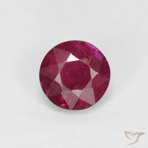 0.36ct Naturel Vin rouge profond Rubis, Tour, VS-SI