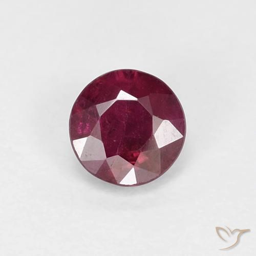 0.30ct Naturel Rouge foncé Rubis, Tour, VS-SI