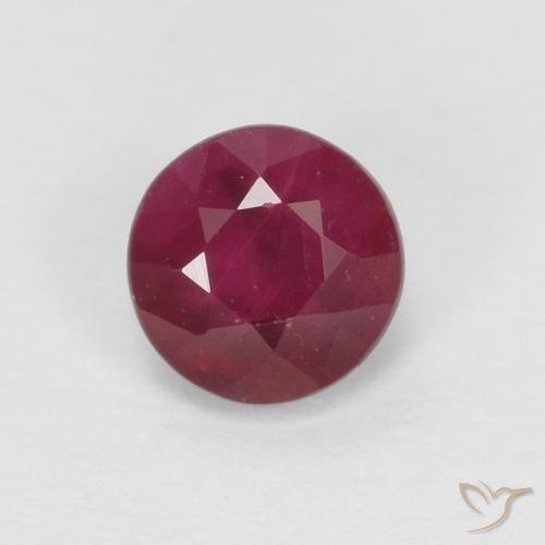 0.43ct Naturel Rouge foncé Rubis, Tour, SI