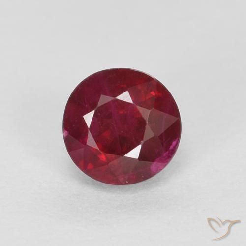 0.43ct Naturel Vin rouge profond Rubis, Tour, SI