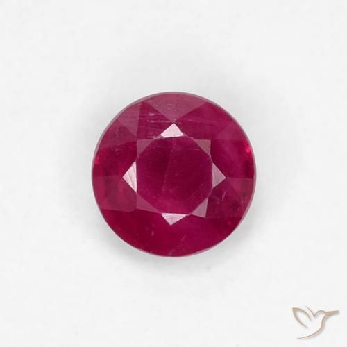 0.34ct Naturel Vin rouge profond Rubis, Tour, VS-SI