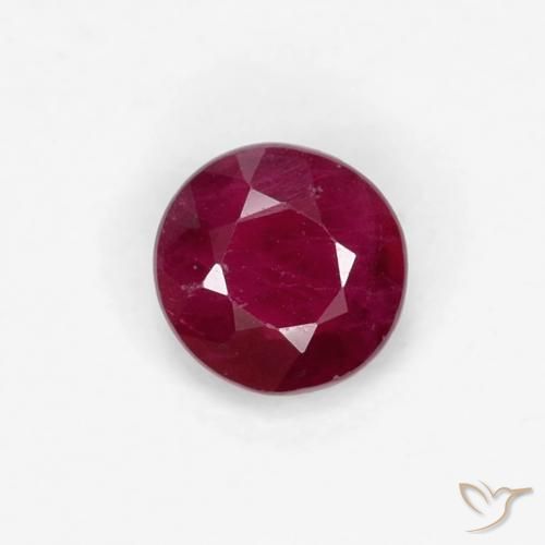 0.30ct Naturel Rouge foncé Rubis, Tour, VS-SI
