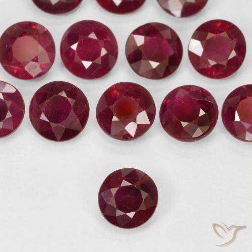 0.29ct Naturel Rouge foncé Rubis, Tour, VS