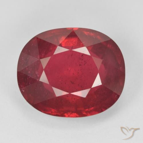 14.98ct Naturel Rouge moyen Rubis, ovale, VS