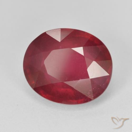 Rubis Rouge sang naturelle ovale, 9.16 ct, VS