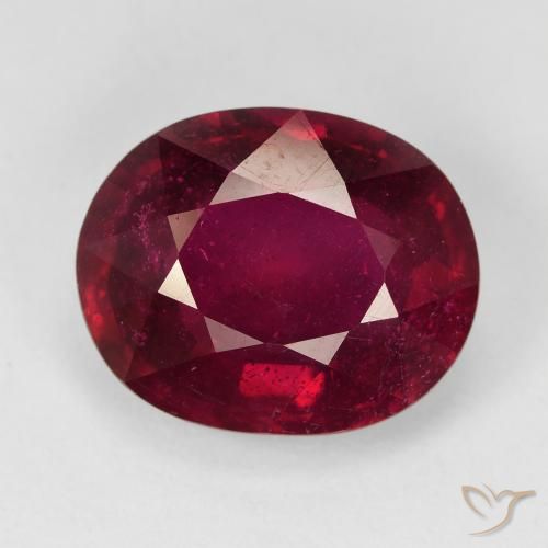 12.05ct Naturel Rouge sang Rubis, ovale, VS