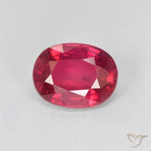 1.94ct Naturel Medium Dark-Red Rubis, ovale, VS-SI