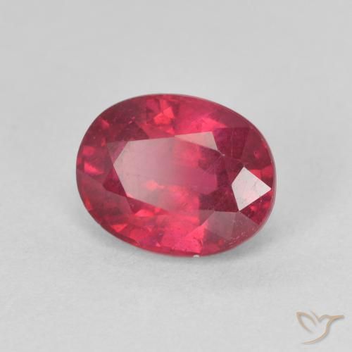 Rubis Rouge confiture naturelle ovale, 1.92 ct, VS