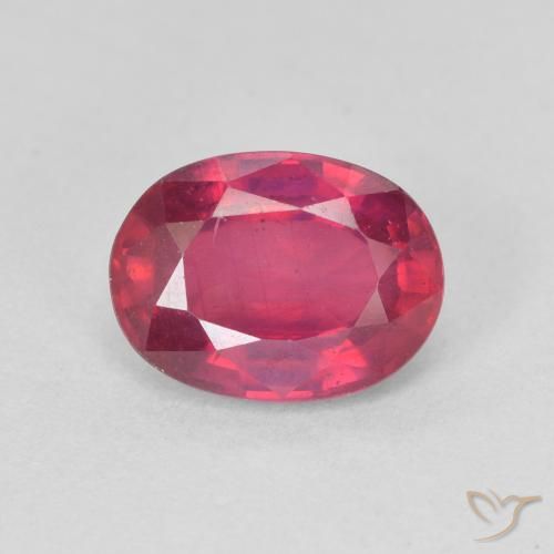 1.74ct Naturel Rouge moyen Rubis, ovale, VS