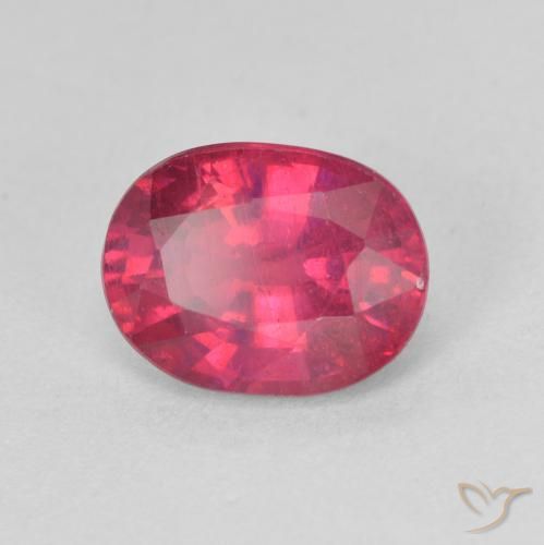 Rubis Rouge moyen naturelle ovale, 1.85 ct, VS