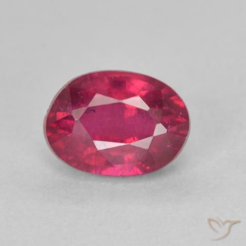 1.43ct Naturel Rouge léger Rubis, ovale, VS
