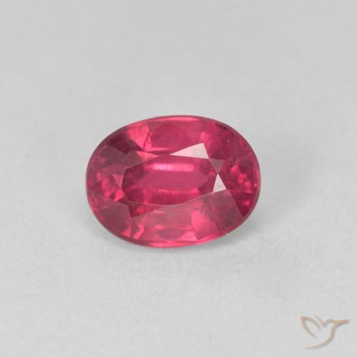 1.24ct Naturel Rouge confiture Rubis, ovale, VS
