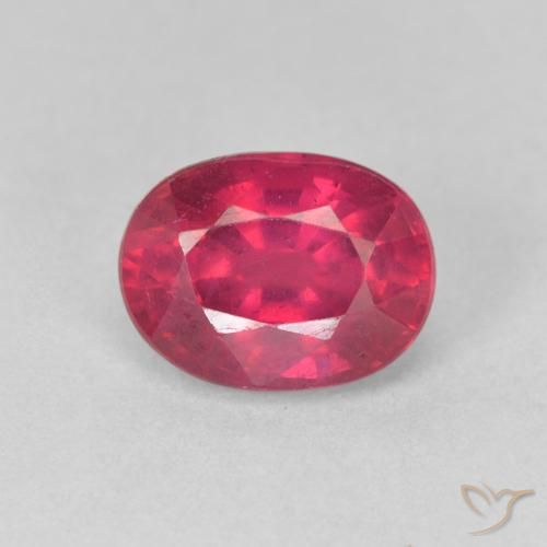 2.11ct Naturel Rouge confiture Rubis, ovale, VS
