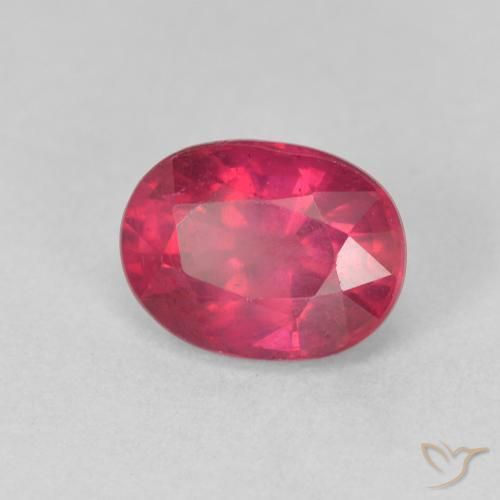 Rubis Rouge confiture naturelle ovale, 2.11 ct, VS