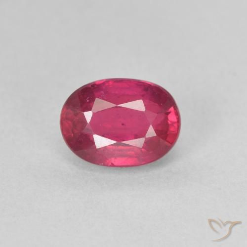 1.32ct Naturel Rouge Rosâtre Rubis, ovale, VS