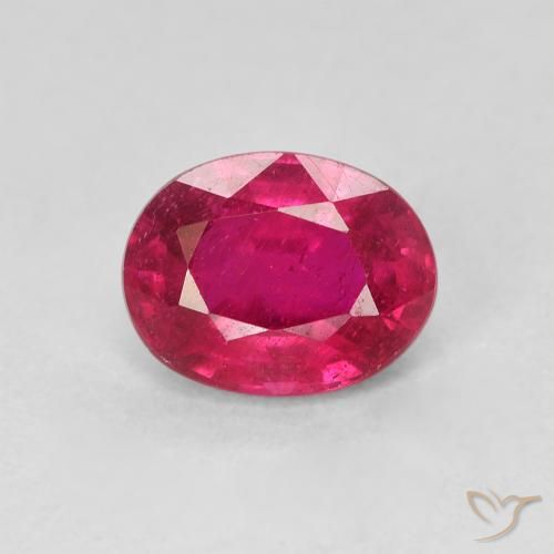 1.71ct Naturel Rouge léger Rubis, ovale, VS