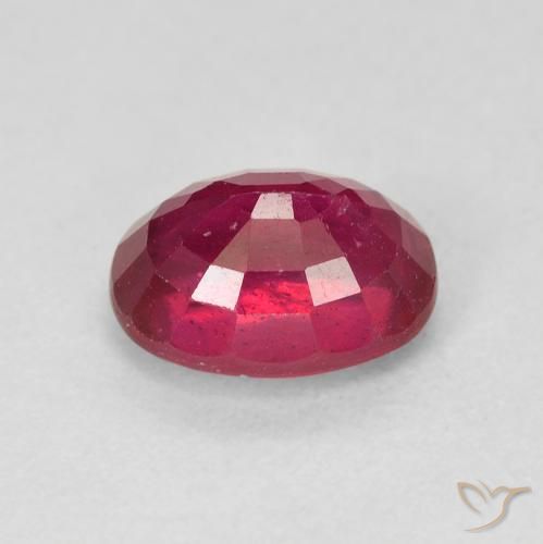 Rubis Rouge Rosâtre naturelle ovale, 2.09 ct, VS-SI