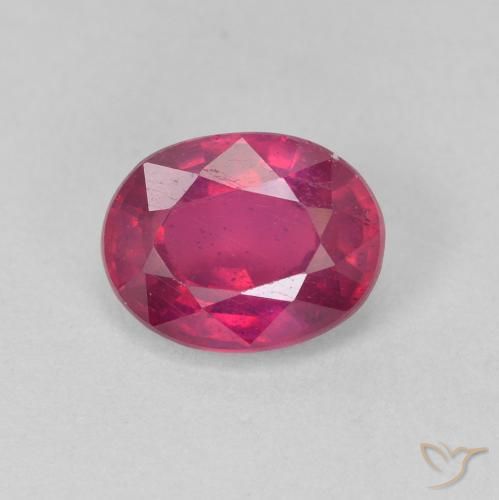 1.76ct Naturel Rouge léger Rubis, ovale, VS