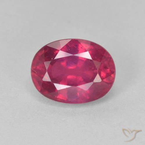 2.08ct Naturel Rouge léger Rubis, ovale, VS