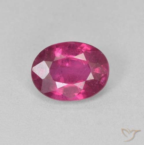 1.42ct Naturel Violet Rosâtre Rubis, ovale, VS