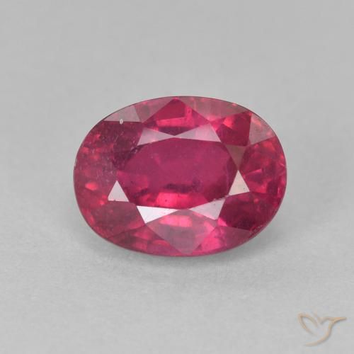 2.26ct Naturel Rouge léger Rubis, ovale, VS-SI