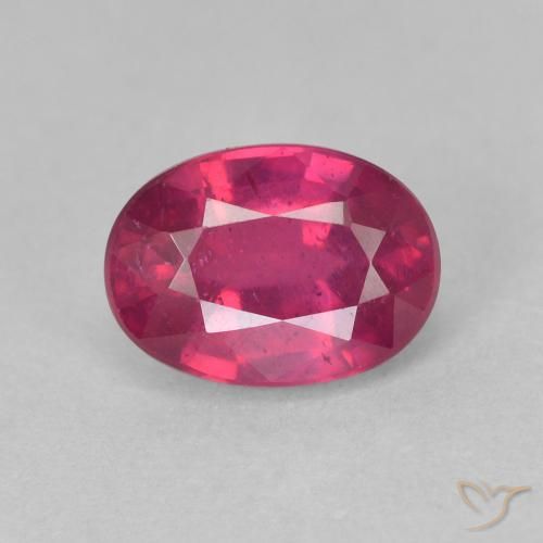 1.41ct Naturel Rouge léger Rubis, ovale, VS