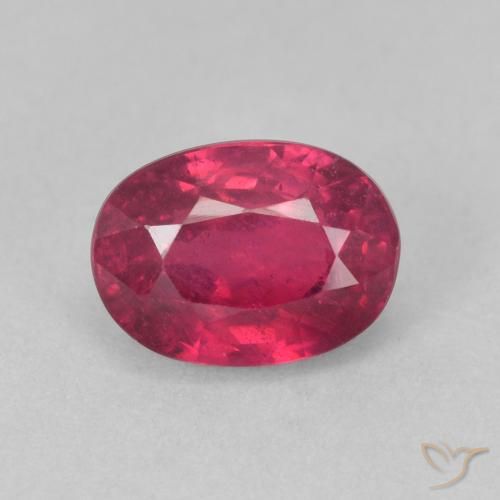 1.62ct Naturel Rouge Rosâtre Rubis, ovale, VS