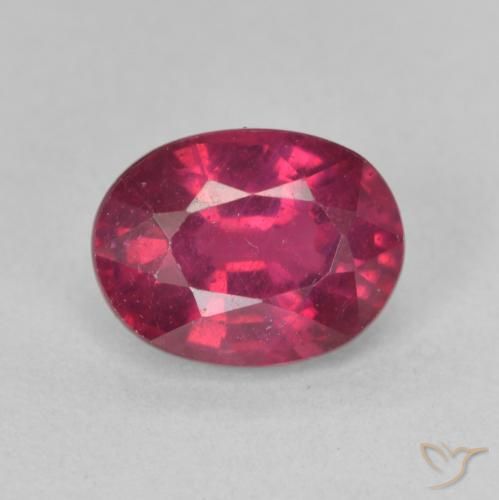 1.98ct Naturel Rouge Rosâtre Rubis, ovale, VS