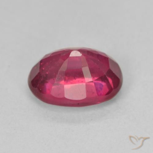 Rubis Rouge Rosâtre naturelle ovale, 1.98 ct, VS