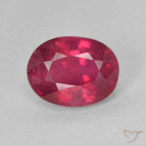 2.03ct Naturel Rose rougeâtre profond Rubis, ovale, VS