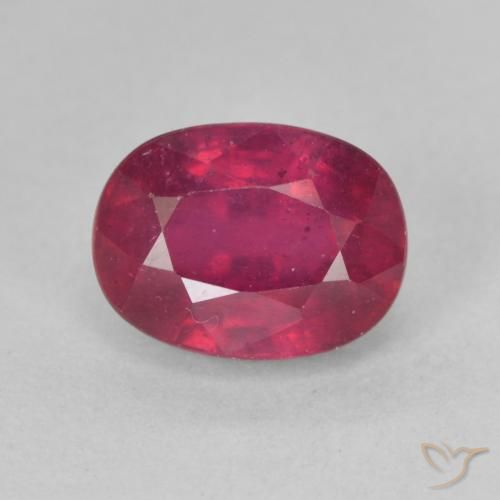 2.39ct Naturel Rouge Rosâtre Rubis, ovale, VS