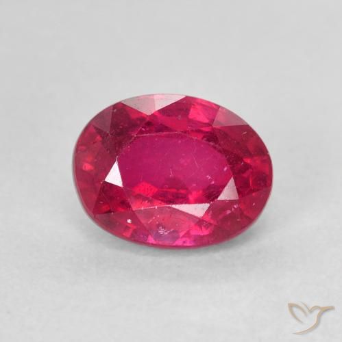 2.07ct Naturel Rouge léger Rubis, ovale, VS