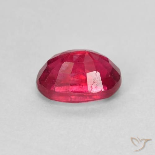 Rubis Medium Dark-Red naturelle ovale, 1.45 ct, VS-SI