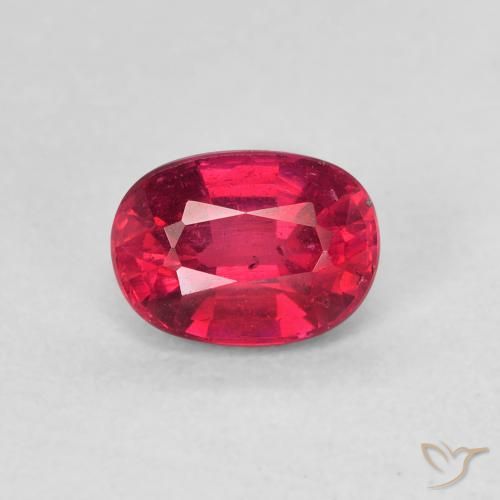 1.35ct Naturel Rouge Rosâtre Rubis, ovale, VS