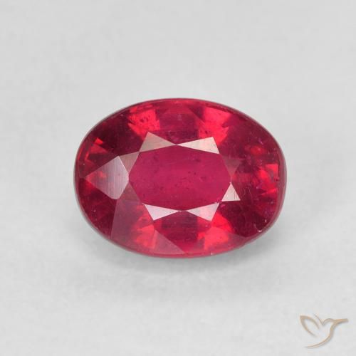 2.28ct Naturel Rouge Rosâtre Rubis, ovale, VS
