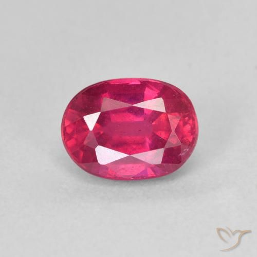 1.42ct Naturel Rouge léger Rubis, ovale, VS