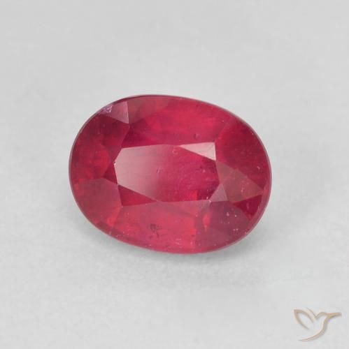 Rubis Rouge confiture naturelle ovale, 2.16 ct, VS