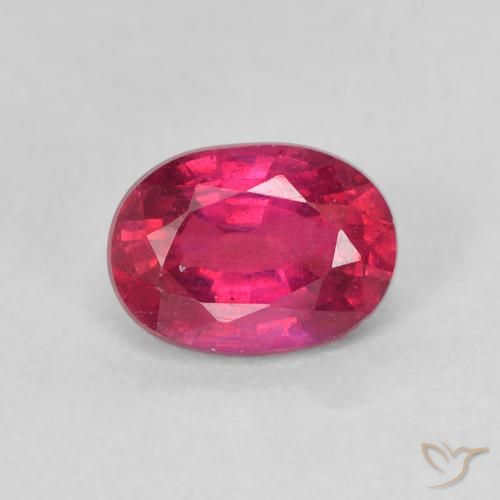 1.35ct Naturel Rouge léger Rubis, ovale, VS