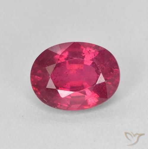1.94ct Naturel Rose rougeâtre profond Rubis, ovale, VS