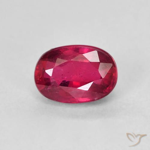 1.52ct Naturel Rouge confiture Rubis, ovale, VS