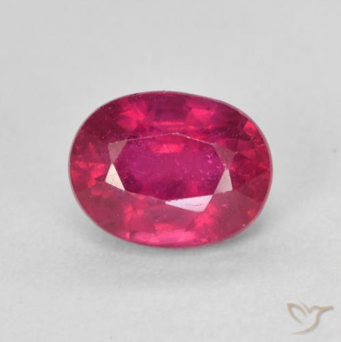 2.38ct Naturel Rouge léger Rubis, ovale, VS