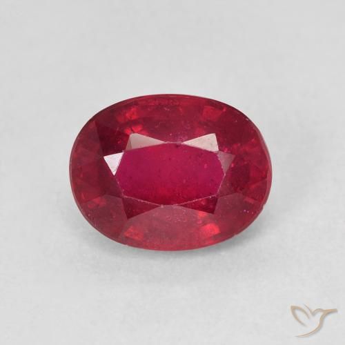 2.13ct Naturel Cramoisi profond Rubis, ovale, VS