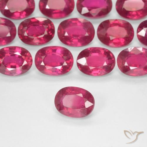Rubis Rouge léger naturelle ovale, 1.89 ct, VS