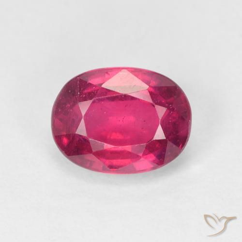 2.04ct Naturel Rouge léger Rubis, ovale, VS