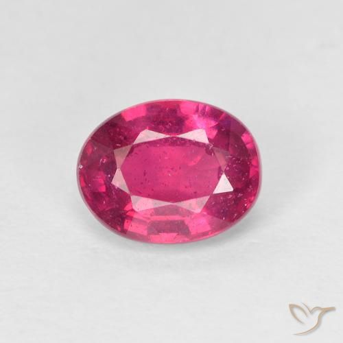 1.56ct Naturel Rouge léger Rubis, ovale, VS