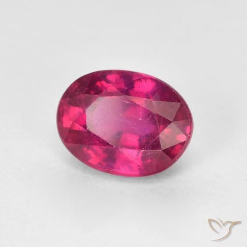 Rubis Rouge léger naturelle ovale, 1.92 ct, VS
