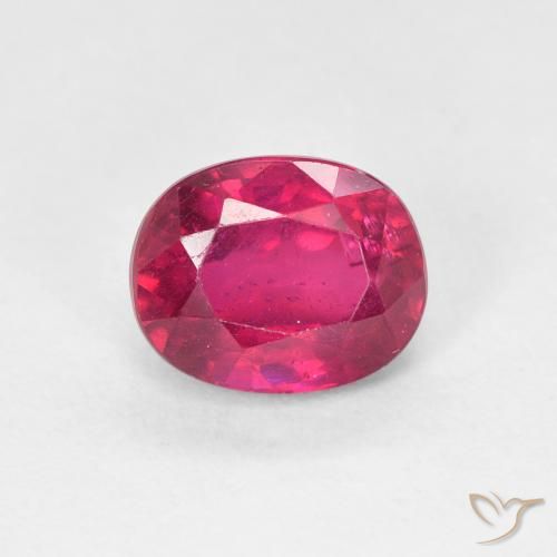 1.91ct Naturel Rouge léger Rubis, ovale, VS