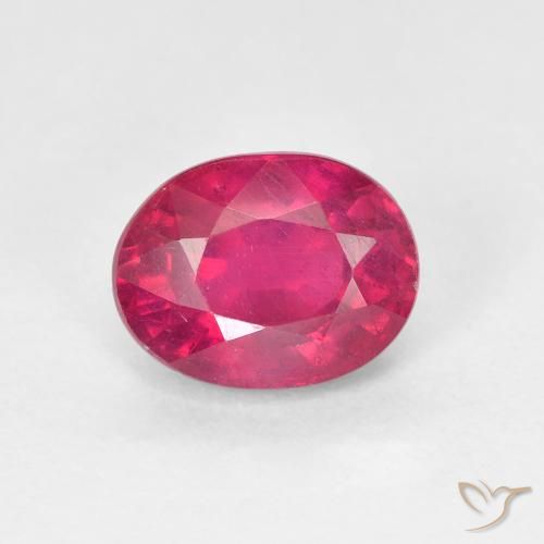 1.87ct Naturel Rouge léger Rubis, ovale, VS