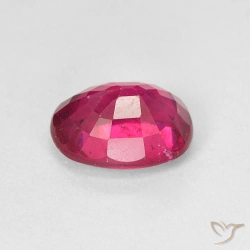 Rubis Rouge léger naturelle ovale, 1.86 ct, VS
