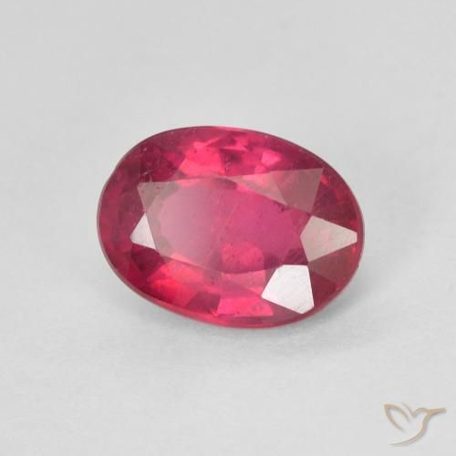 Rubis Rouge léger naturelle ovale, 1.73 ct, VS-SI
